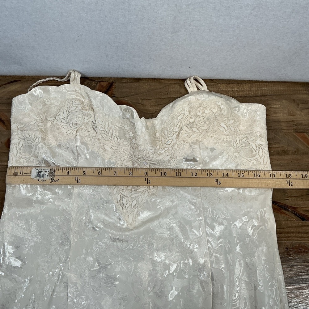 Victoria's‎ Secret Vintage Gold Label Slip Dress Lingerie Cream Lace Large NWT - Picture 13 of 15